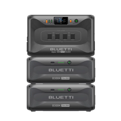 BLUETTI Apex 300 + 2× B300K Portable Power Station