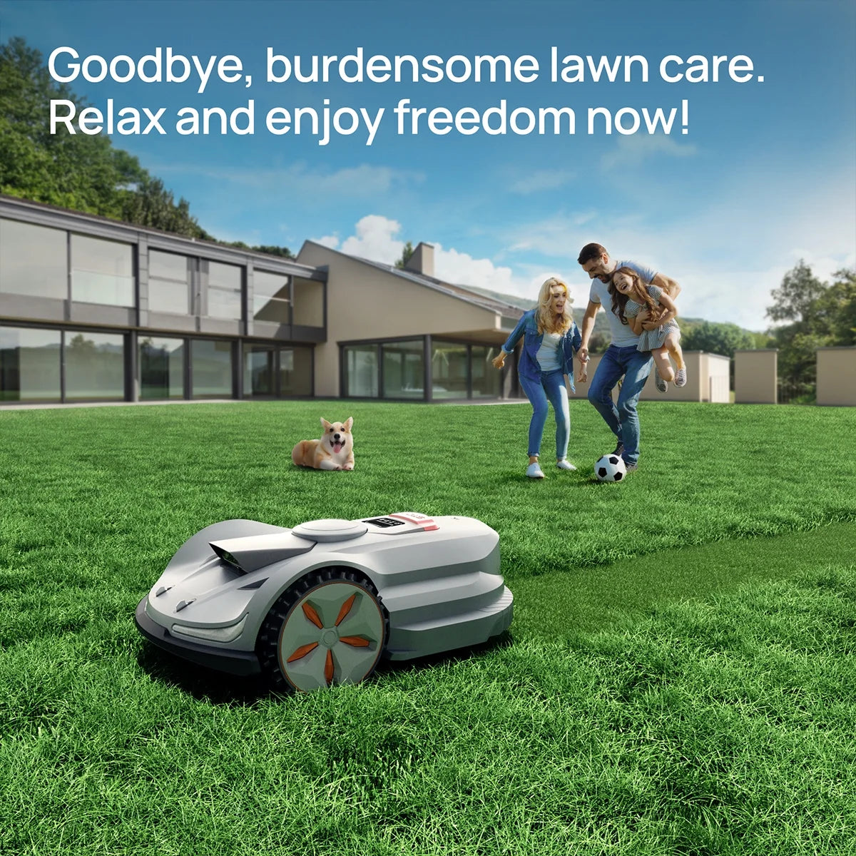X7 Wireless Robot Lawn Mower 0.75 Acre/ 32,000Sq. Ft, with Smart APP Control, Vision AI System & RTK, Path Planning, Adaptive Floating Cut Height up to 4", for Medium to Large Yards