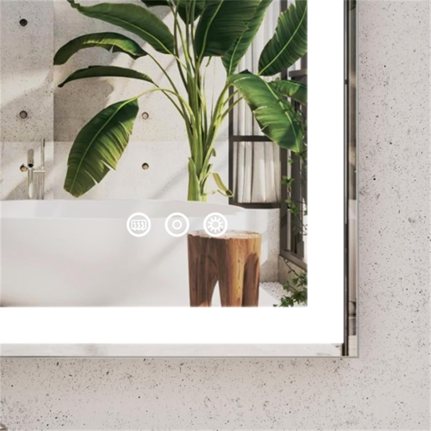 48X36 Inch LED Bathroom Vanity Mirror Wall Mounted Adjustable White Light/Warm Light/Natural Light Anti-Fog Touch Switch with Memory Modern Smart Large Bathroom Mirror