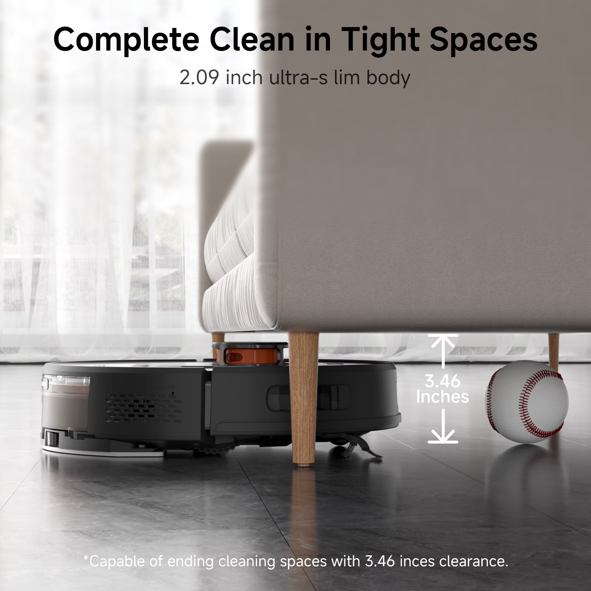 Robot Vacuum and Mop Combo with 9000Pa,85 Days Self-Emptying & Refilling Station with 3D Home Mapping L1 PRO