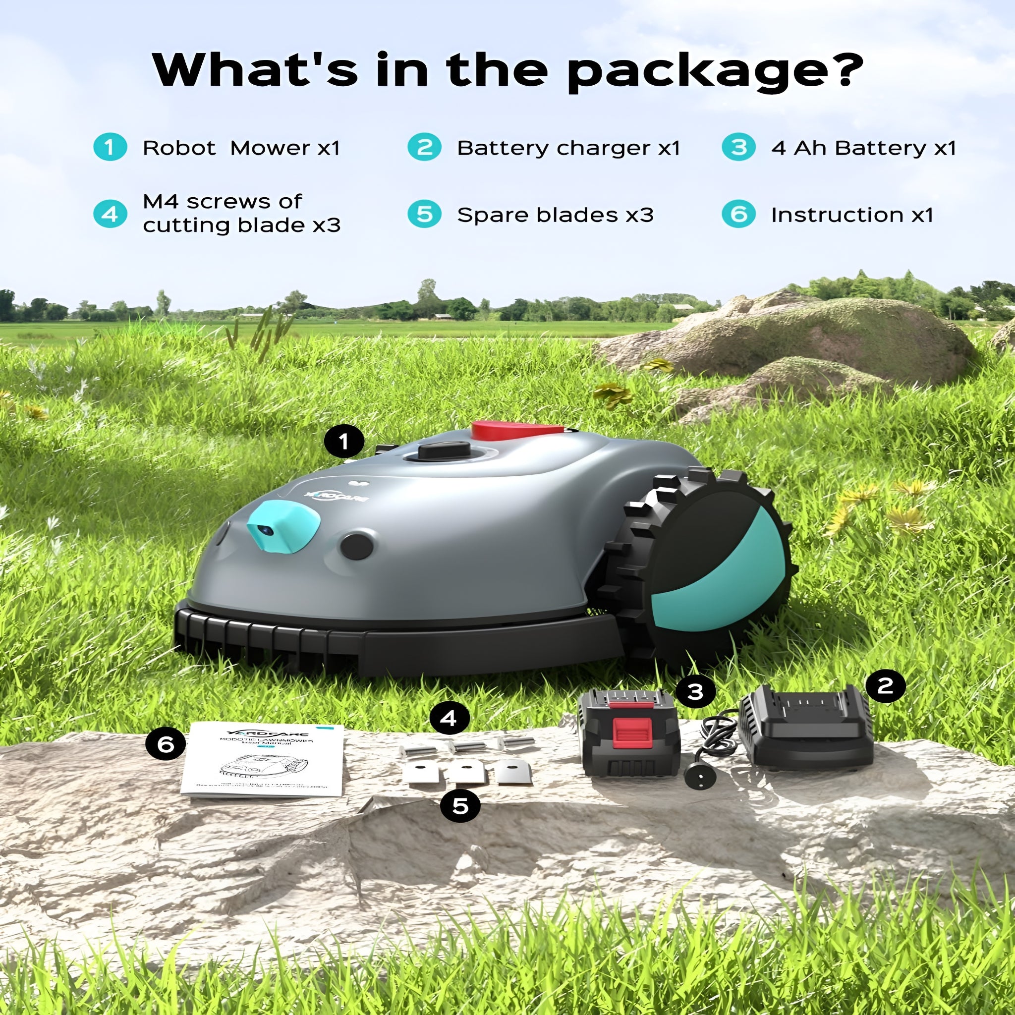 Grass Smart Robotic Lawn Mower Intelligent Robot Lawnmower