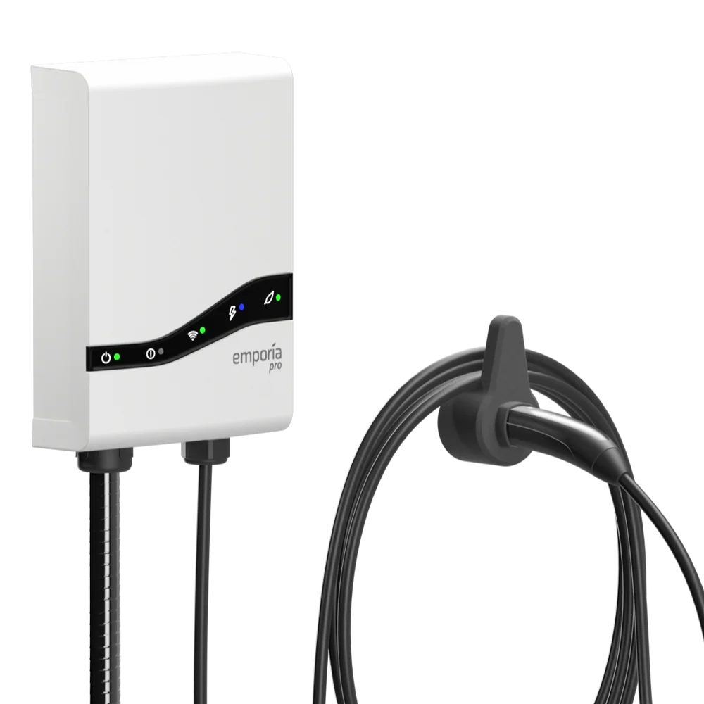 Emporia Pro Level 2 EV Charger - Black / CCS / J1772 / Hardwire