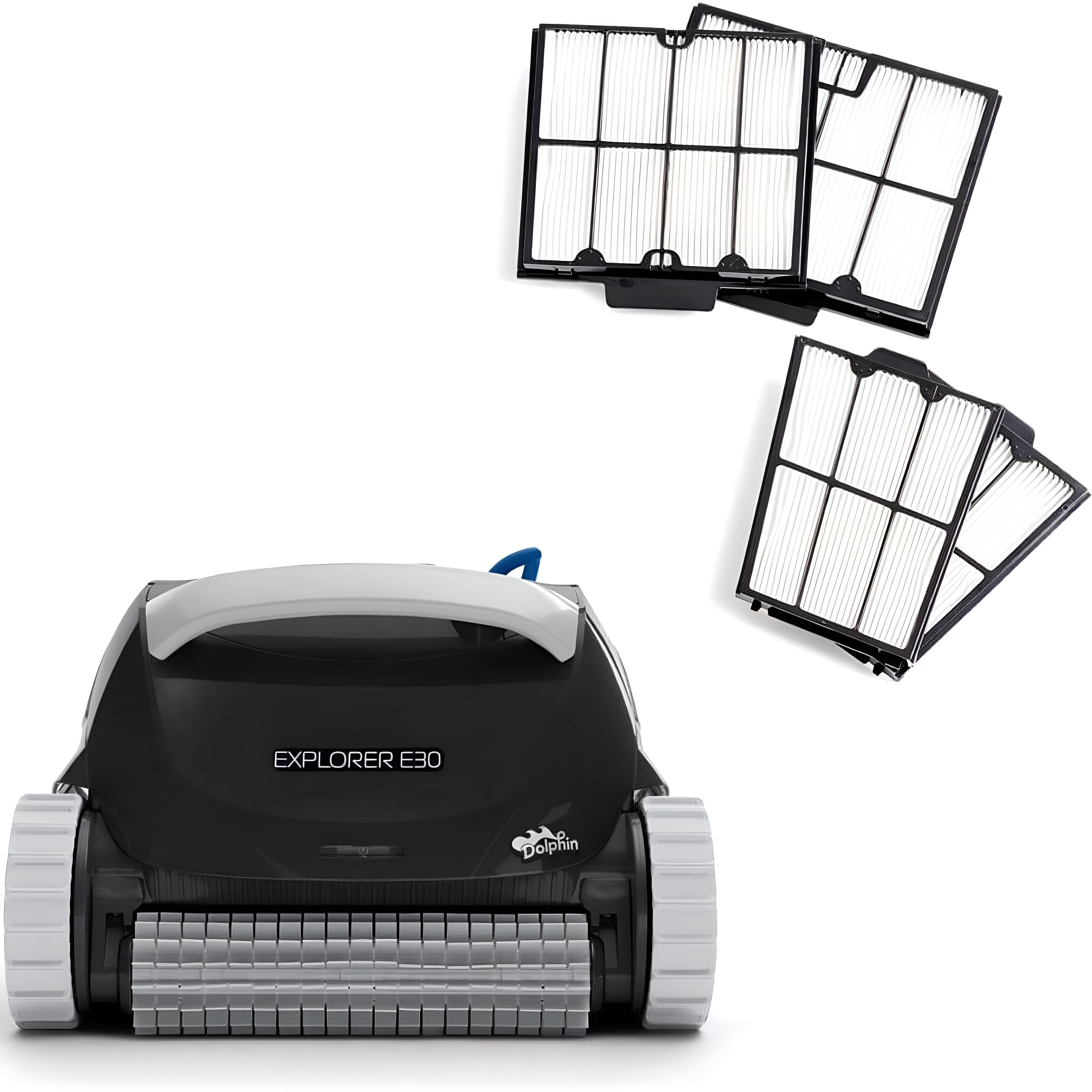 Explorer E30 Wi-Fi Robotic Pool Vacuum Cleaner up to 50 FT - Bundle with Ultra Fine Filter