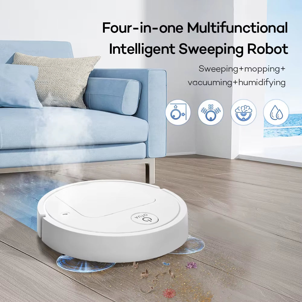 New USB Rechargeable 5-In-1 Robot Vacuum Cleaner Automatic Cleaning Sweeping Machine Wet Mopping Vacuum Cleaners