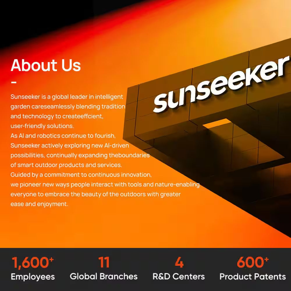 X5 Wireless 8 In. Robot Lawn Mower 0.5 Acre / 21500 Sq. Ft., All-Wheel-Drive, App Control, AI Obstacle Avoidance and RTK