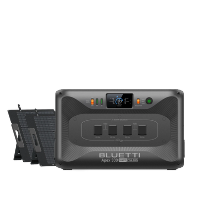 BLUETTI Apex 300 + 2×200W Solar Generator