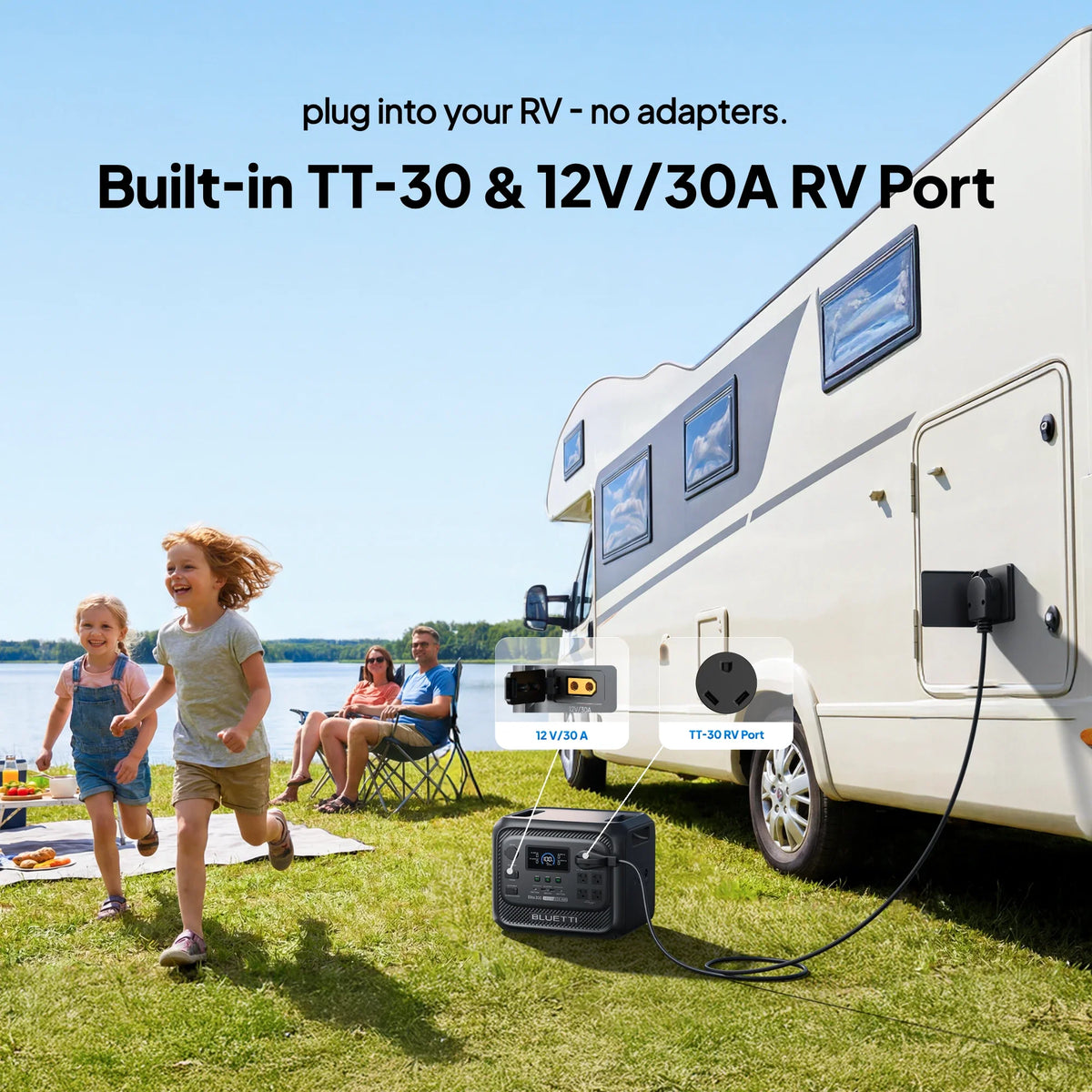 BLUETTI Elite 300 + 500W Solar Generator