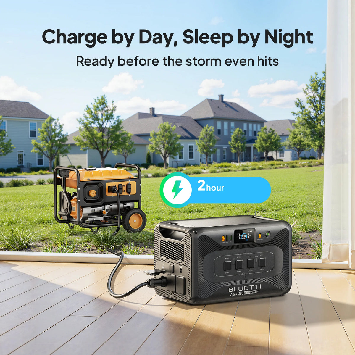 BLUETTI Apex 300 + B300K + 2×200W Solar Generator