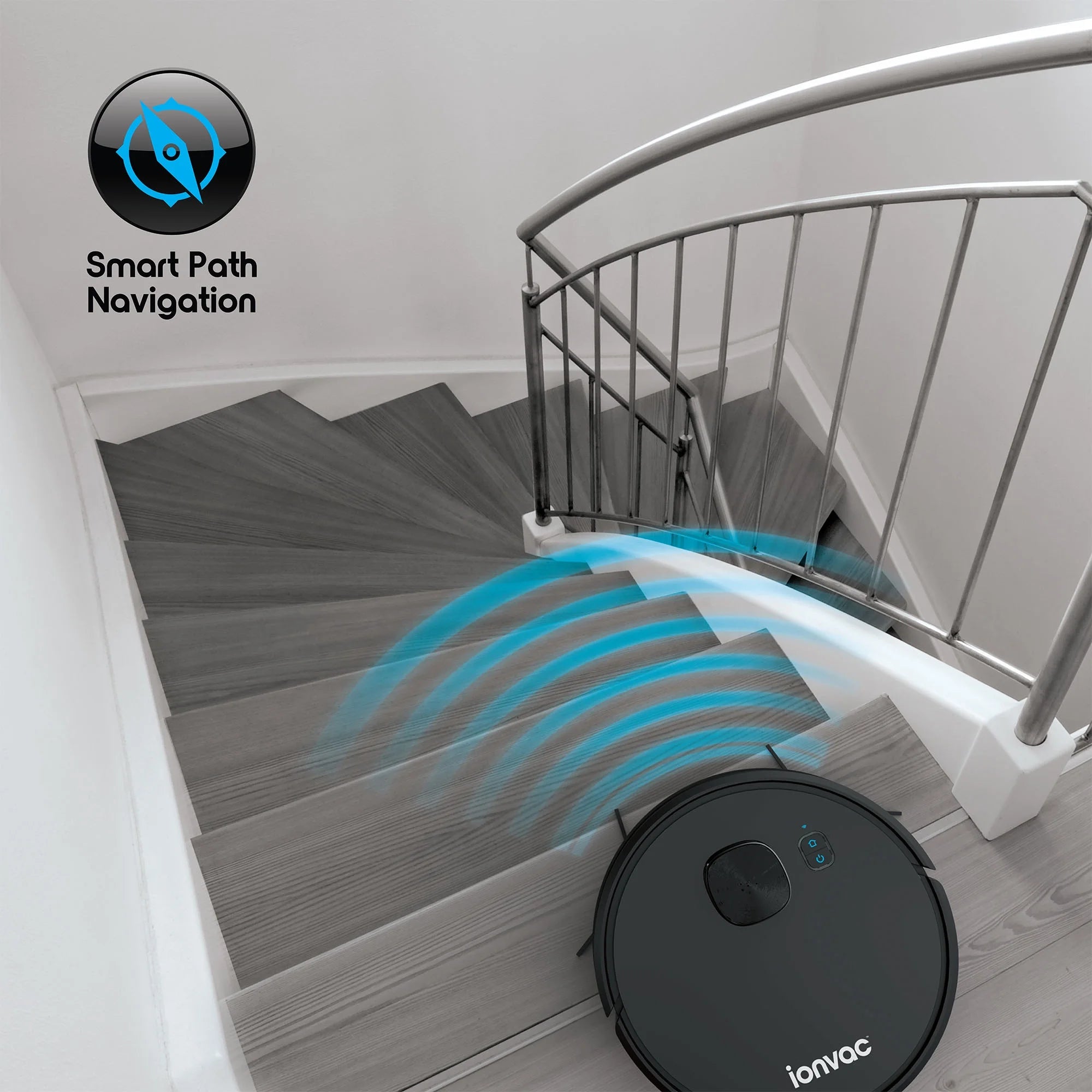 Optimax Lidar Robovac, Multi-Surface Pet-Friendly Laser Mapping Robot Vacuum Cleaner with Wi-Fi and App Control, Model #9048
