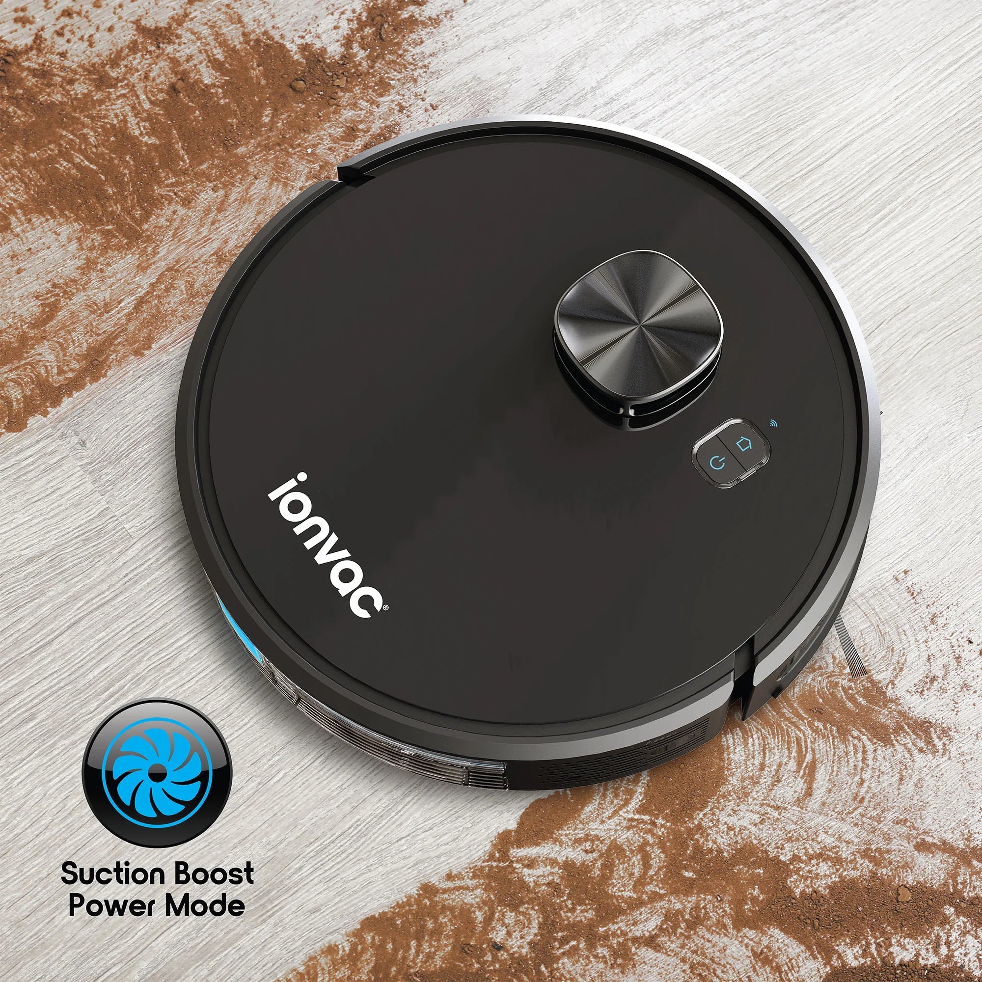 Optimax Lidar Robovac, Multi-Surface Pet-Friendly Laser Mapping Robot Vacuum Cleaner with Wi-Fi and App Control, Model #9048